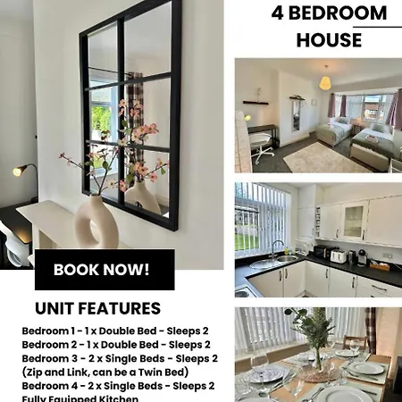 شقة Leeds Carnival Comfort 4br House